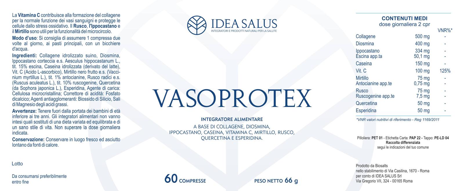 VASOPROTEX - Integratore alimentare IDEA SALUS - Protezione Vasale e Trattamento Emorroidi